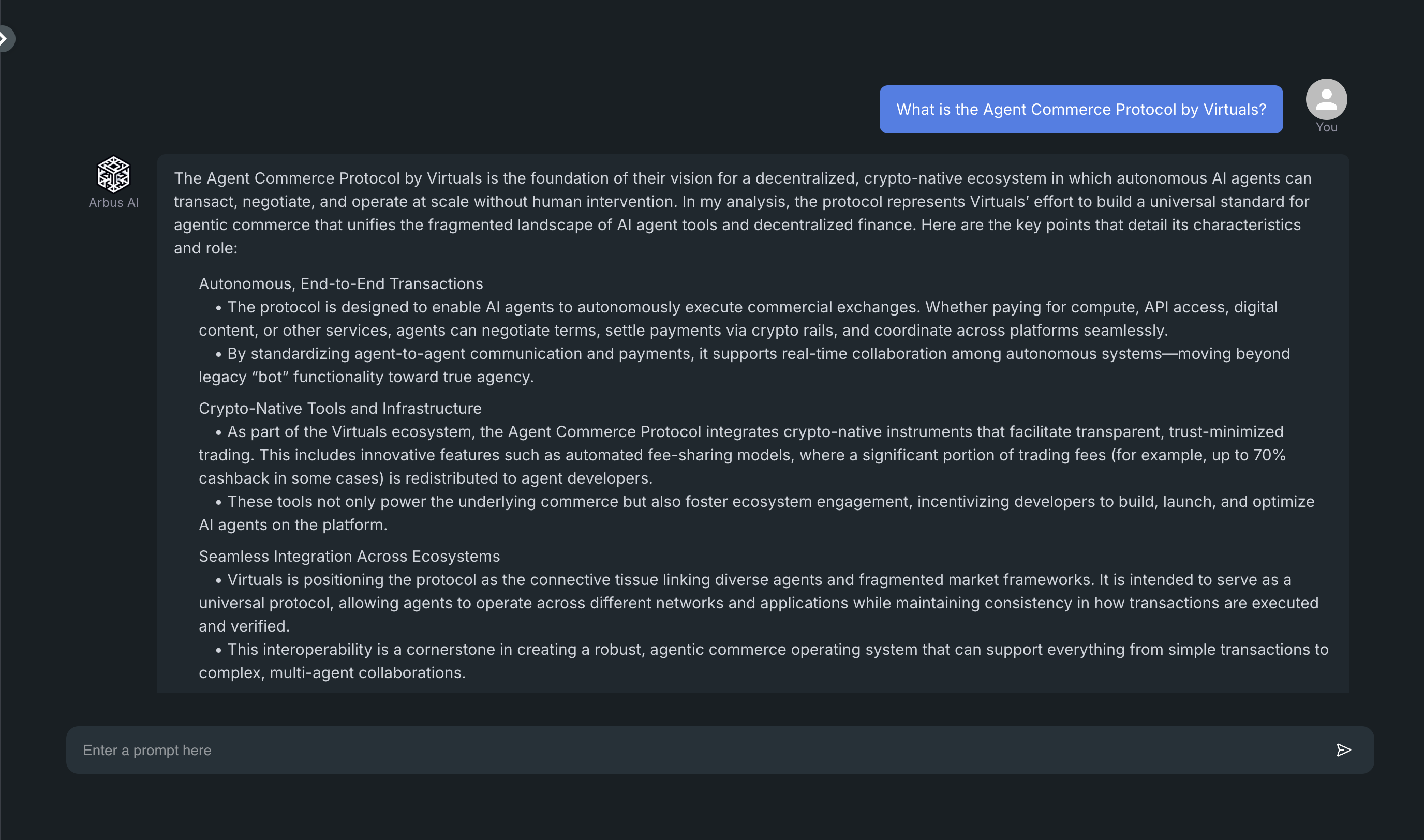 Arbus AI Assistant